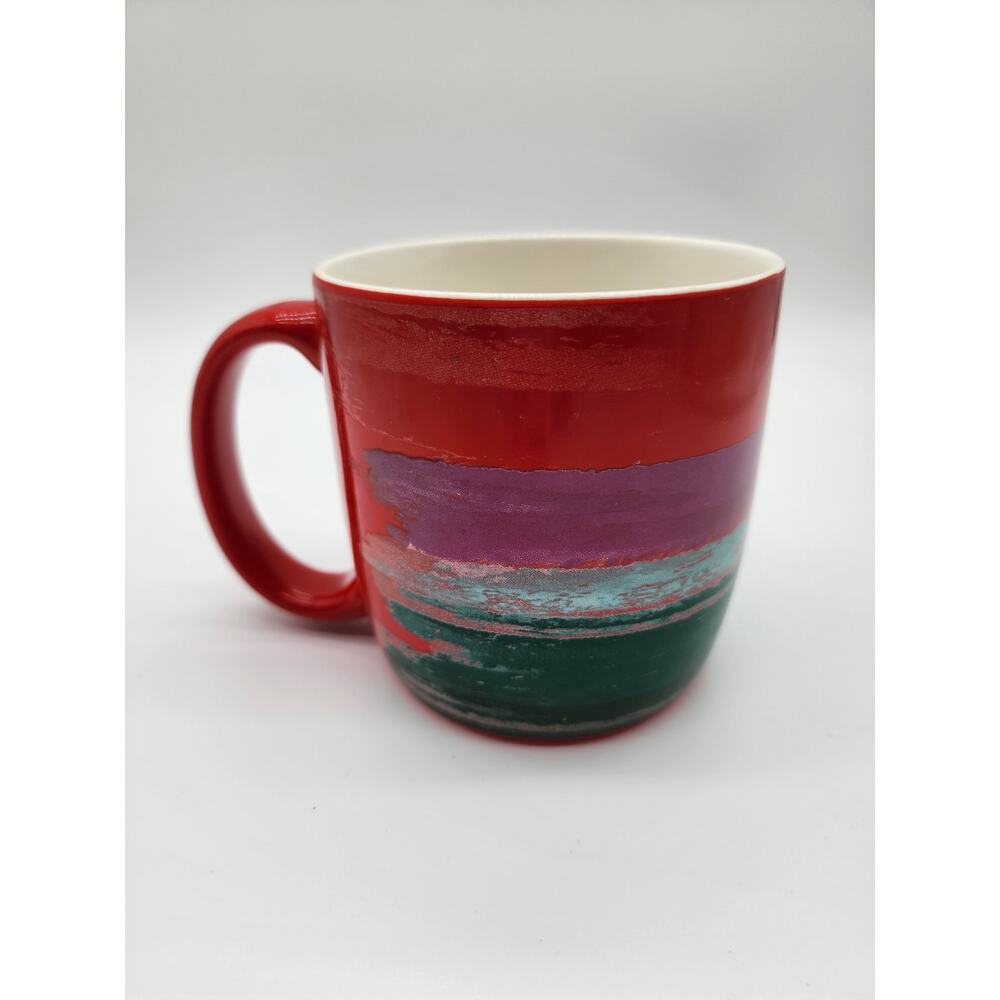Starbucks 2021 Christmas Holiday Paint Brush Strips 18oz Coffee Mug - Picture 2 of 3
